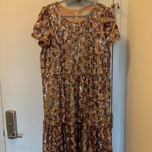 Anthroplogie Maeve Sequin Midi Dress